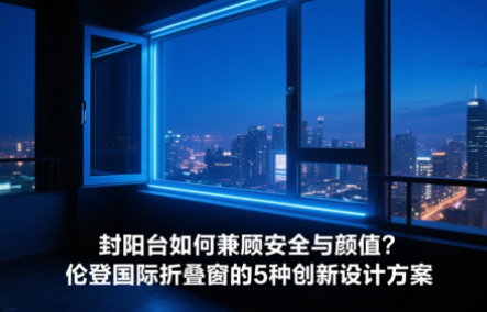 封阳台如何兼顾安全与颜值?伦登国际折叠窗的5种创新设计方案